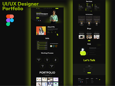 UI/UX Designer Portfolio design landing design portfolio ui ui ux ui ux portfolio uiux user interface ux website