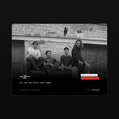 Footer design band design footer mobile app product design rock rockband ui ux uxui webdesign