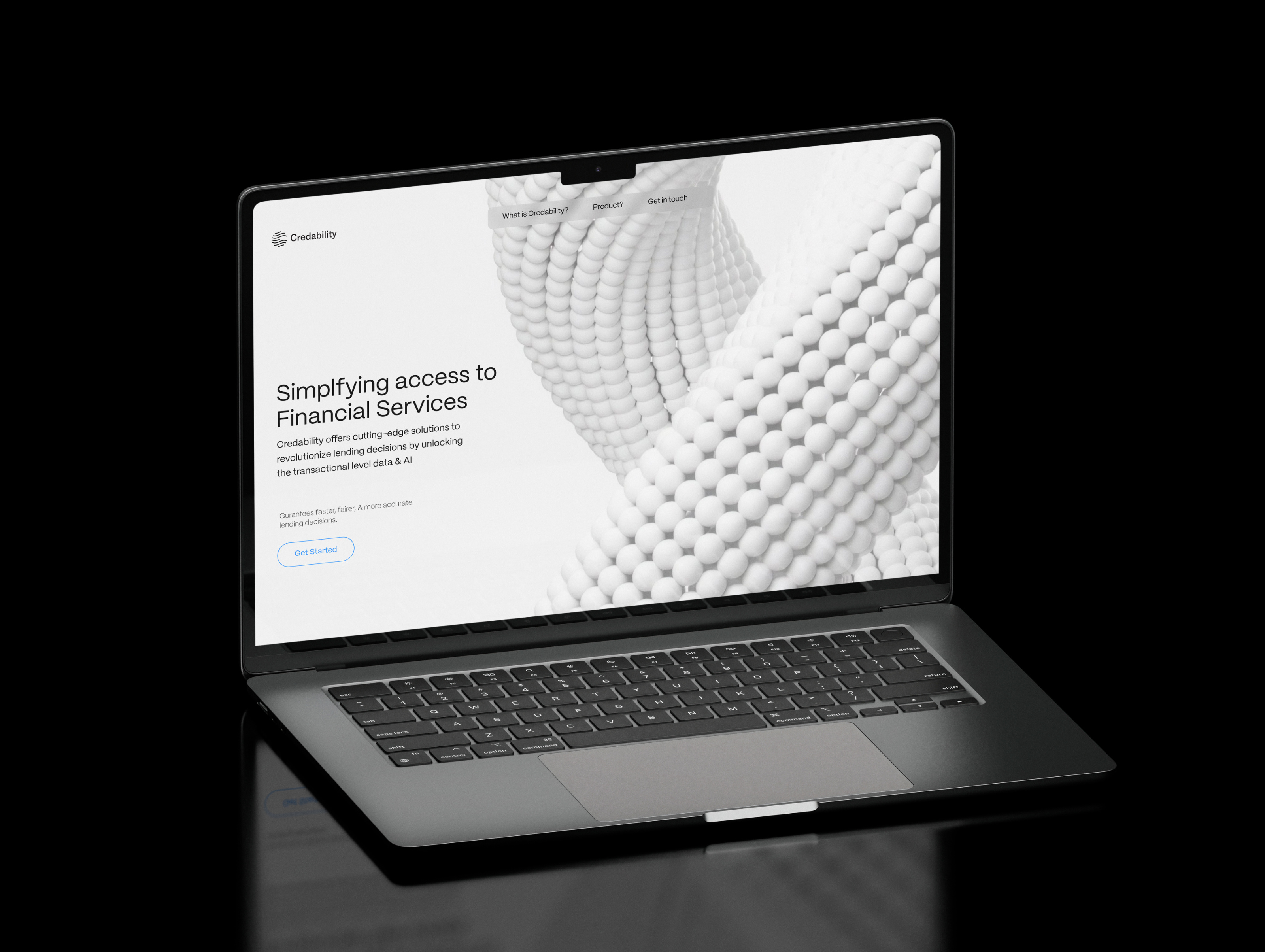 Example of Minimal Landing Page Design