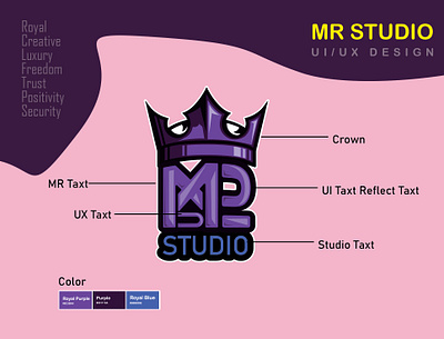 MR Studio Logo Design design he1a1 logo mr mr studio studio ui ux