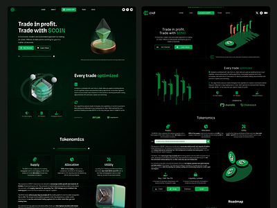 comparison // crypto landing page crypto design hero section illustration ui ux web web3 webdesign