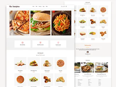 Fast-food Shopify Website ecommerce ecommerce website shopify shopify store shopify website