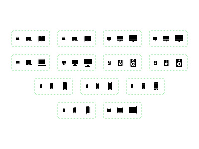 Portfolio Site - Hardware Icons computer desktop hardware imac iphone laptop mac mac pro mac studio mac tower macbook mobile monitor notch phone speaker yamaha