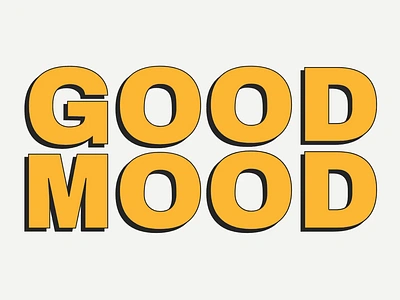 Good Mood adobe adobeaftereffects adobeillustrator aftereffects animatedgif animatedsvg animatedtype animatedtypography animation gif illustrator svg type typography