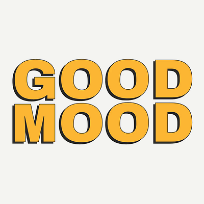 Good Mood adobe adobeaftereffects adobeillustrator aftereffects animatedgif animatedsvg animatedtype animatedtypography animation gif illustrator svg type typography