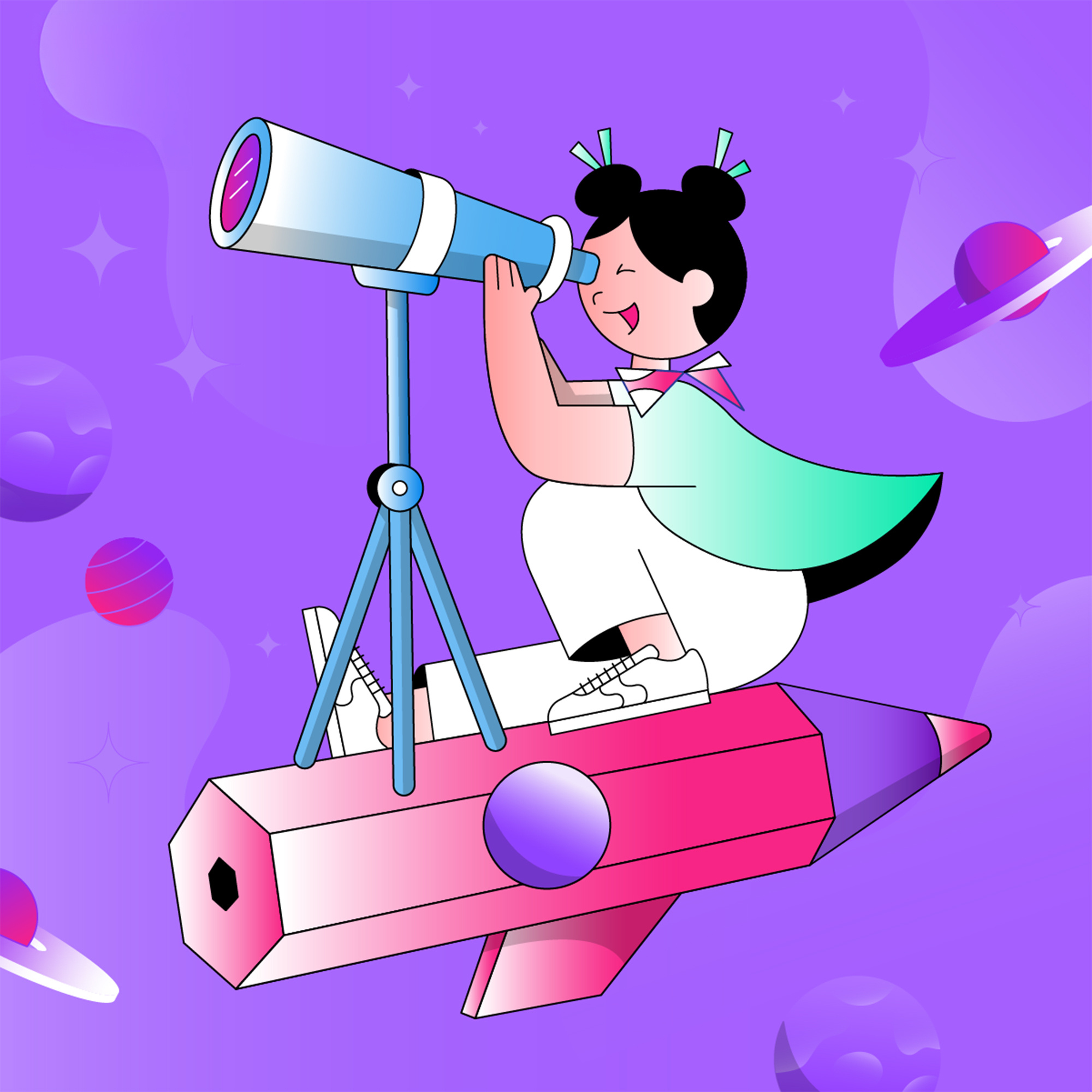 Example of Character Scene Illustration