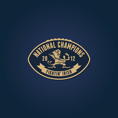 Notre Dame "If Win" logos apparel design logo notre dame sports