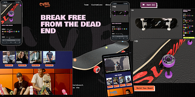 Cyril Skate 3d graphic design motion graphics ui