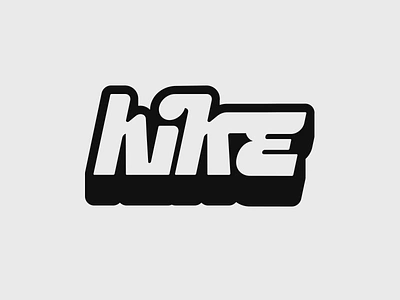 Hike type bold hike letters logo outdoors script type