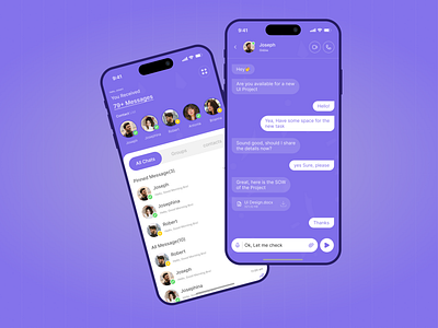 Chat Mobile App adobe xd app application chat mobile app chatting app figma ui ui design uiux ux design