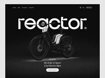 electric bikes ecommerce / hero bike design ecommerce electric electricbikes landingpage scooter scooters shop store stores ui ui design ux website