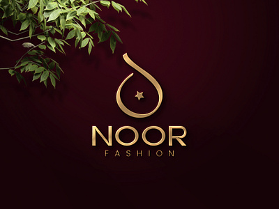 NOOR FASHION - LOGO DESIGN arabic logo brand identity branding calligraphic logo calligraphy creative logo design fashion logo graphic design logo logo design modern logo noor logo visual identity desighner