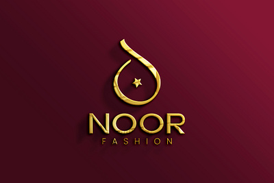 NOOR FASHION - LOGO DESIGN arabic logo brand identity branding calligraphic logo calligraphy creative logo design fashion logo graphic design logo logo design modern logo noor logo visual identity desighner