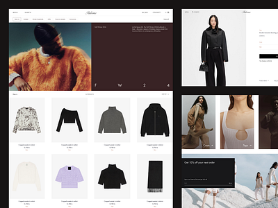 E-commerce web design - for high-end clothing brand clementi clementi studio digital design e commerce ecom fashion layout minimal minimalist online shop photography shop studio typography web design webflow