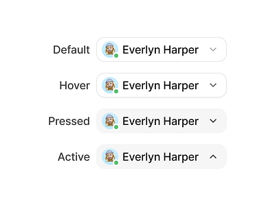 Profile States clean dashboard design figma interface minimalist productdesign profile states ui uidesign userprofile ux webdesign white white mode