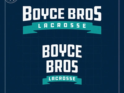 Boyce Bros Logo Concept banner branding lacrosse logo sport sports sports logo typography wordmark