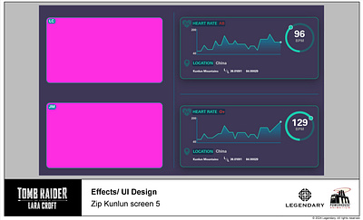 Tomb Raider: The Legend of Lara Croft - UI graphic design ui