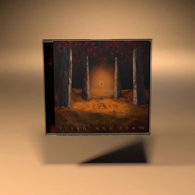 'Flesh and Form' CD - animation 3d album cover animation blender cd design music