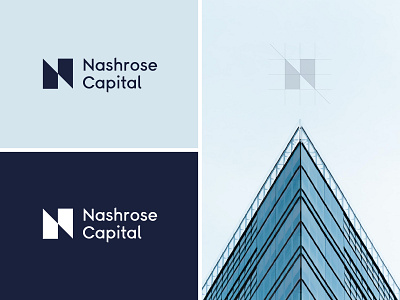 NashroseCapital logo branding finance modern graphic design logo