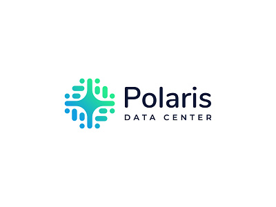 Polaris logo branding logo tech