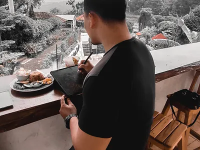 BERPROSES artist character darkart digital artist halloween illustration illustrator monster nft artist nft creator process