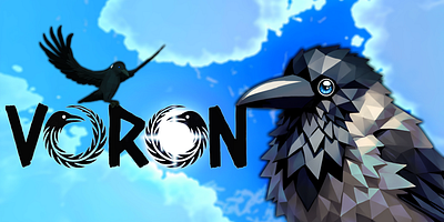 VORON the game 2d 3d 3d art animal animation artist bird game gaming minimal minimalism minimalist nature style