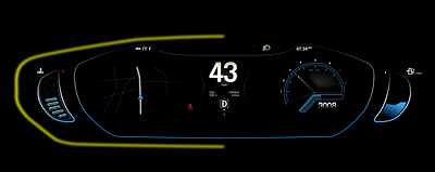 Peripheral Blinker Concept automotive car hmi ui