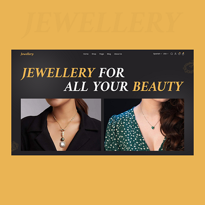 Jewellery Website Design ui