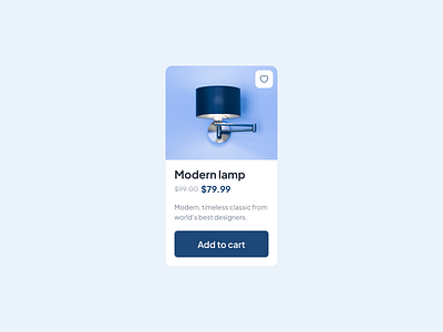 Modern furniture product card UI Design conversion optimized ui cro focused design design graphic design illustration ui