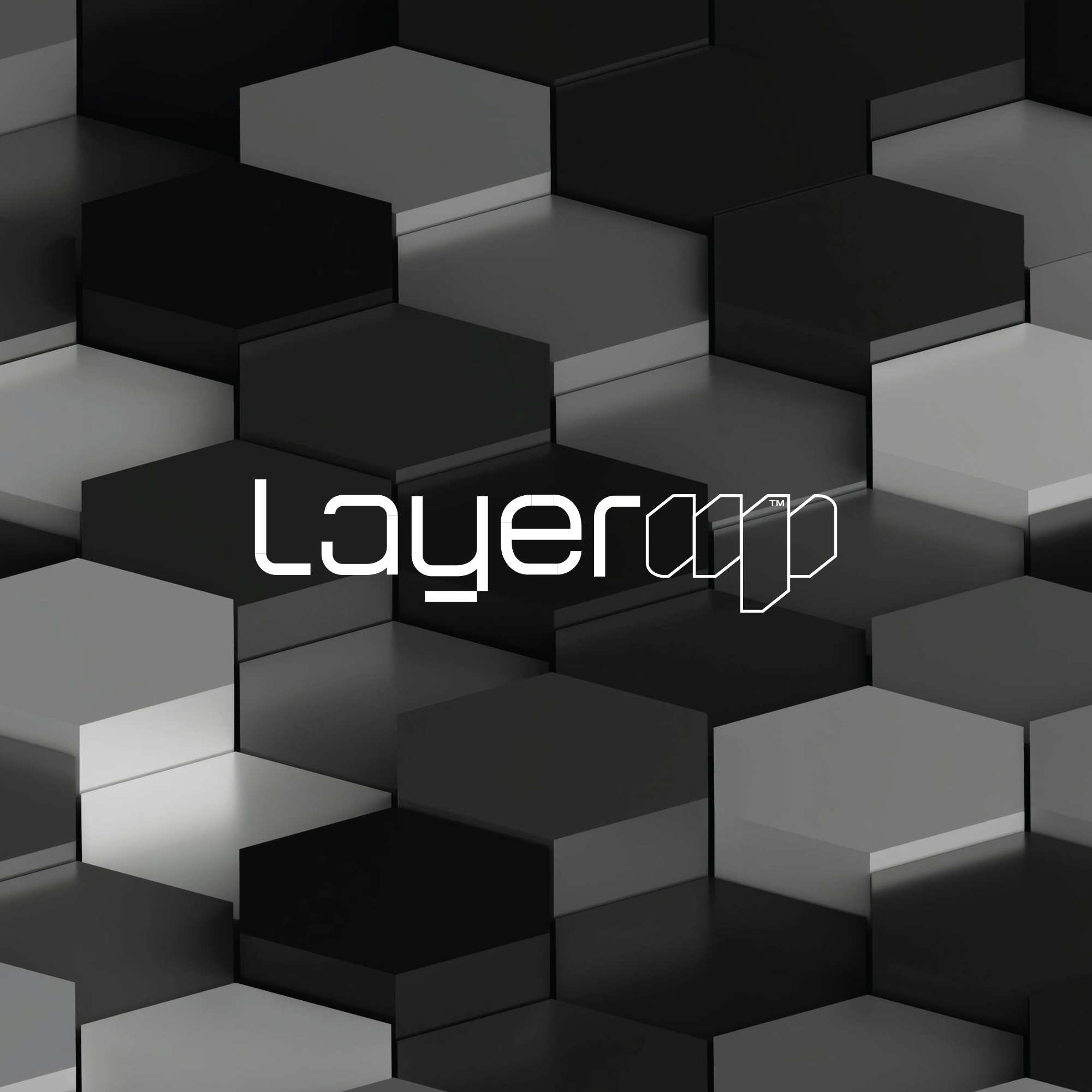 layerup abstract branding brandmark layer lettering logo logotype wordmark