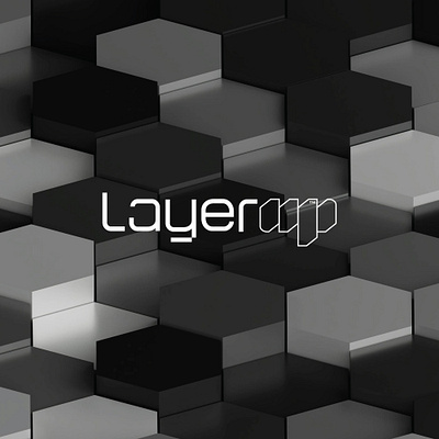 layerup abstract branding brandmark layer lettering logo logotype wordmark