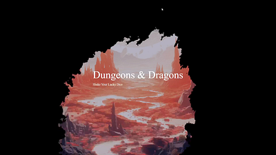 D&D Website with Ink Effect