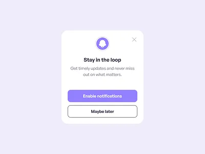 Modern notification popup UI Design high converting popup