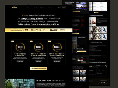 Real Estate Sales Funnel Landing Page figma landing page landing page design sales funnel ui web design