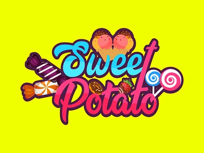 Sweet Potato Logo Design 3d branding design graphic design illustration illustrator logo vector