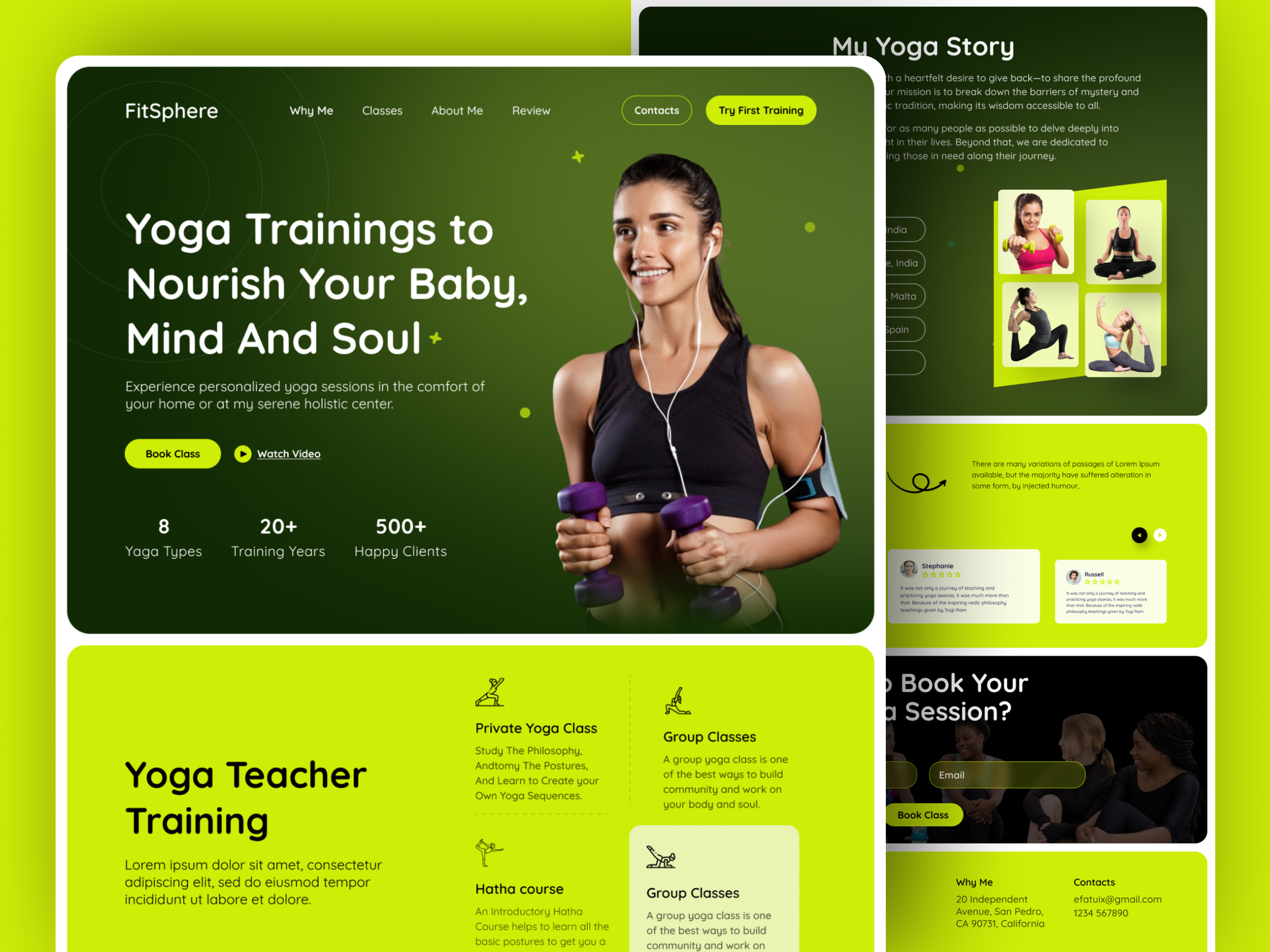 Example of Website Landing Page Design In Wordpress