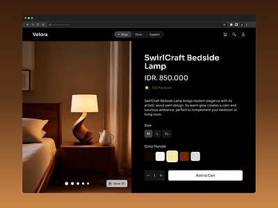 Velora E-Commerce Furniture Design ecommerce ecommercedesign furnitire realestate section ecommerce uiuxdesign