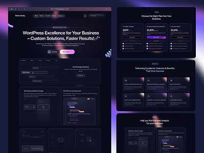 Agency Website Design agency agency landing page agency website ui uiux web design website