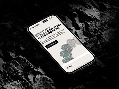 Swapzy® | Website (Mobile view) 3d clean crypto design finance illustration landing design landing page mobile mobile design ui ux web webdesign webflow webflow development website