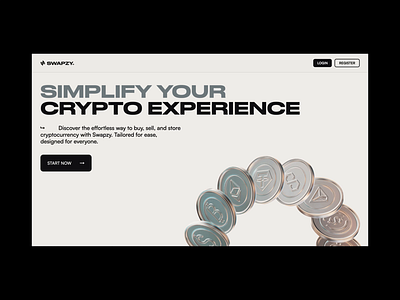 Swapzy® | Website 3d illustrations 3d webdesign clean crypto design desktop layouts finance landing page landing page design layout logo ui ux web web3 webdesign webflow website