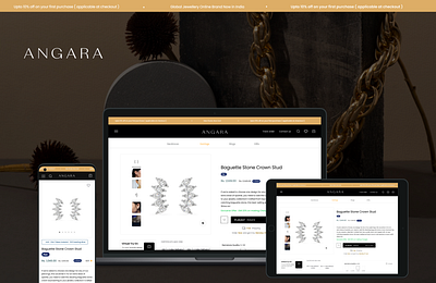 Online Jewellery Brand branding ui