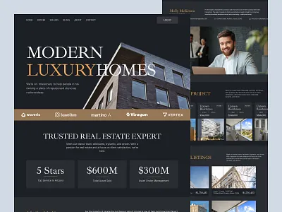 Real Estate Website Design apartment building home house interface landing page pixelnaiem property property landing page property management property website real estate real estate agency real estate landing page uiux web design