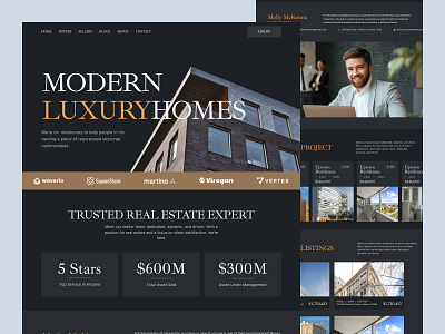 Real Estate Website Design apartment building home house interface landing page pixelnaiem property property landing page property management property website real estate real estate agency real estate landing page uiux web design