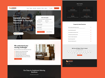 J Hanway Removals & Storage: Custom UI (Figma to WordPress) branding design graphic design illustration logo typography ui ux vector website