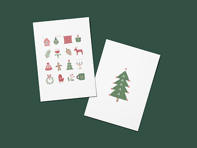 Christmas illustrations christmas christmas illustration digital illustration illustration postcard postcard design vector illustrtions