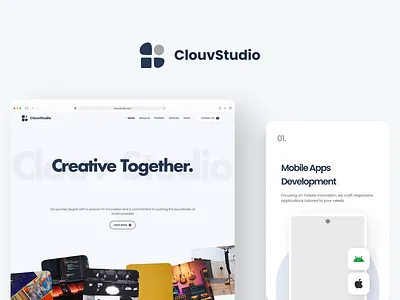 Landing Page Website Company Profile for Clouv Studio ✨ company profile landing page landing page company profile ui website