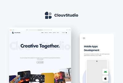 Landing Page Website Company Profile for Clouv Studio ✨ company profile landing page landing page company profile ui website