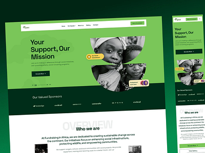 Fundraising Site UI Design