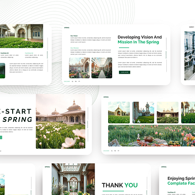 Green garden presentation design ppt design