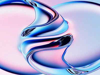 3D Liquid Fusion 3d 3d art 3d art work 3d visual abstract blue color design digital digital art fluid flusion glass light liquid modern object pink smooth tidal link